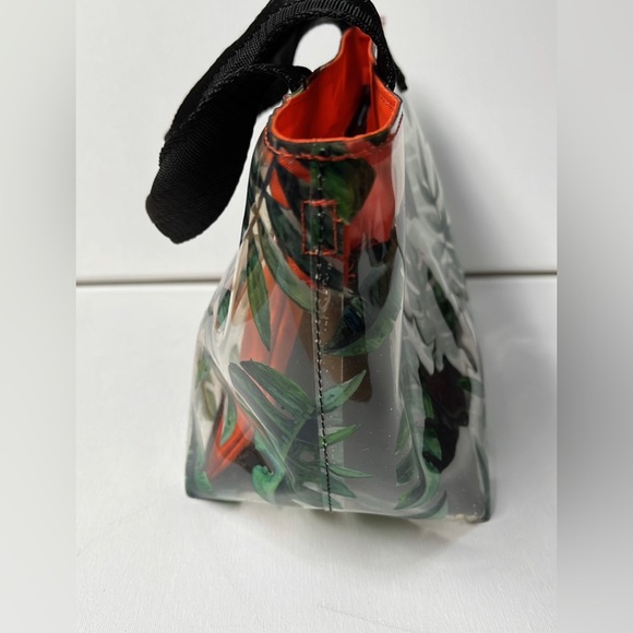 Monstera Leaves Clear Vinyl Tote - Picture 2 of 12